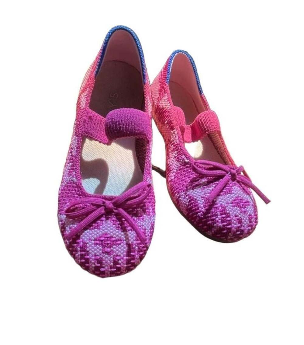 Rothy's Kids The Kids Big Bow Mary Jane Size 11 Pink